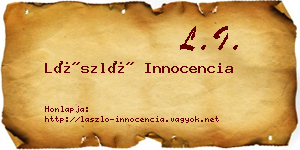 László Innocencia névjegykártya